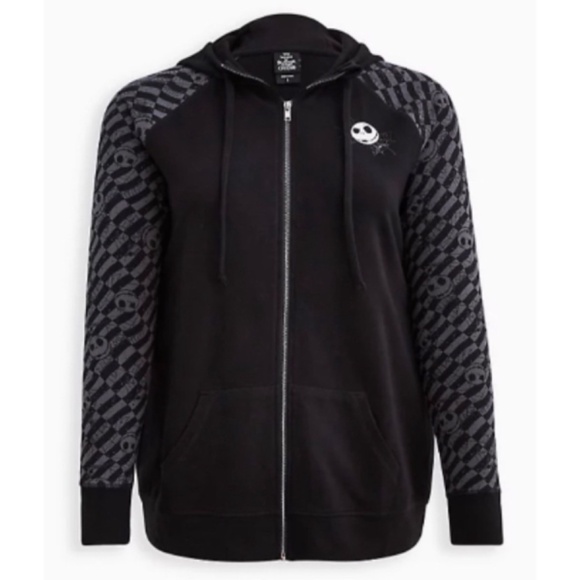 🆕 Disney The Nightmare Before Christmas Active Hoodie Jack Skellington 3X 22 24 - Picture 5 of 6
